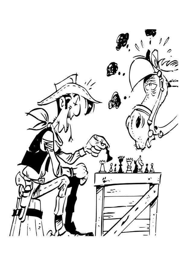lucky luke Coloriage lucky luke