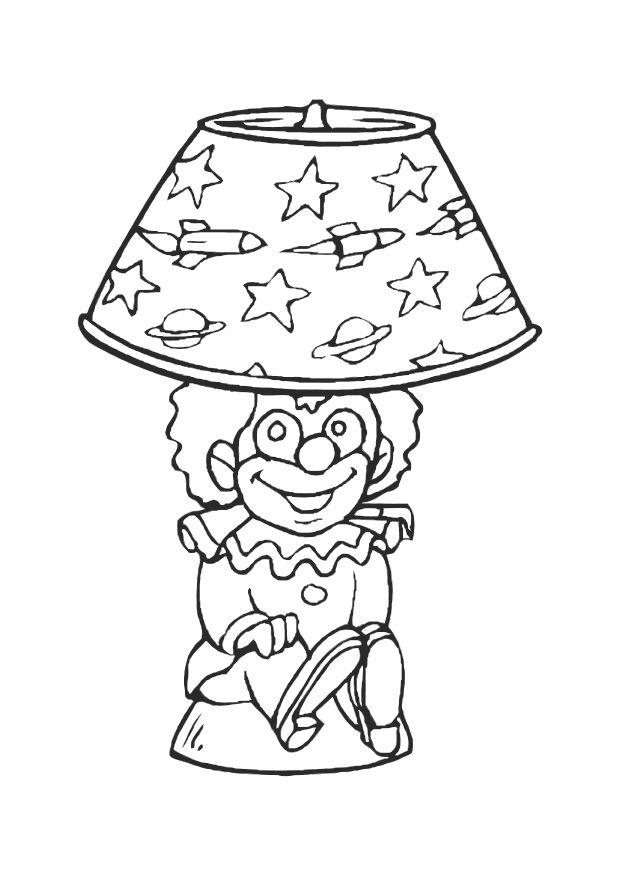 luminaire de table Coloriage luminaire de table