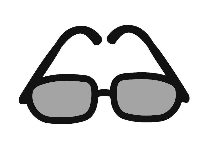 lunettes de soleil Coloriage lunettes de soleil