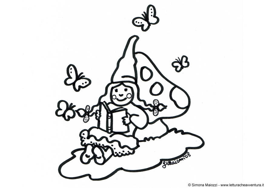 lutin fA©minin Coloriage lutin fA©minin