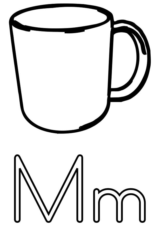 m Coloriage m