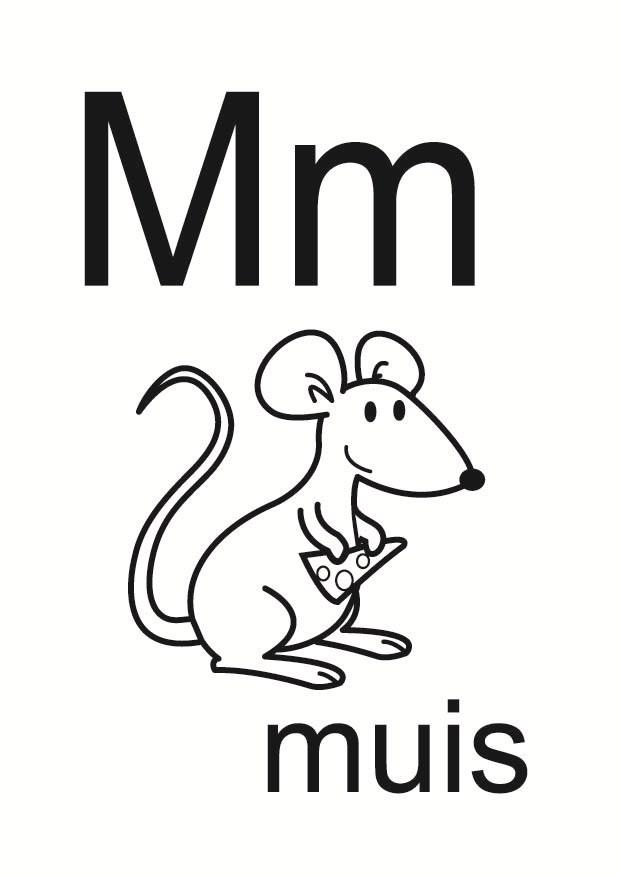 m Coloriage m