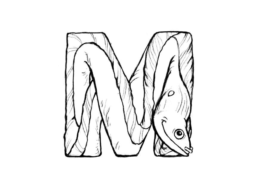 m-moray Coloriage m-moray