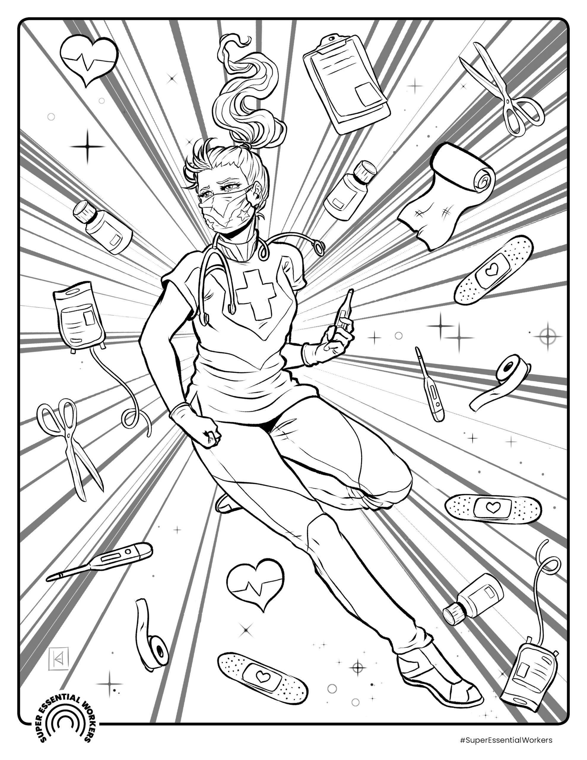 mA©decin Coloriage mA©decin