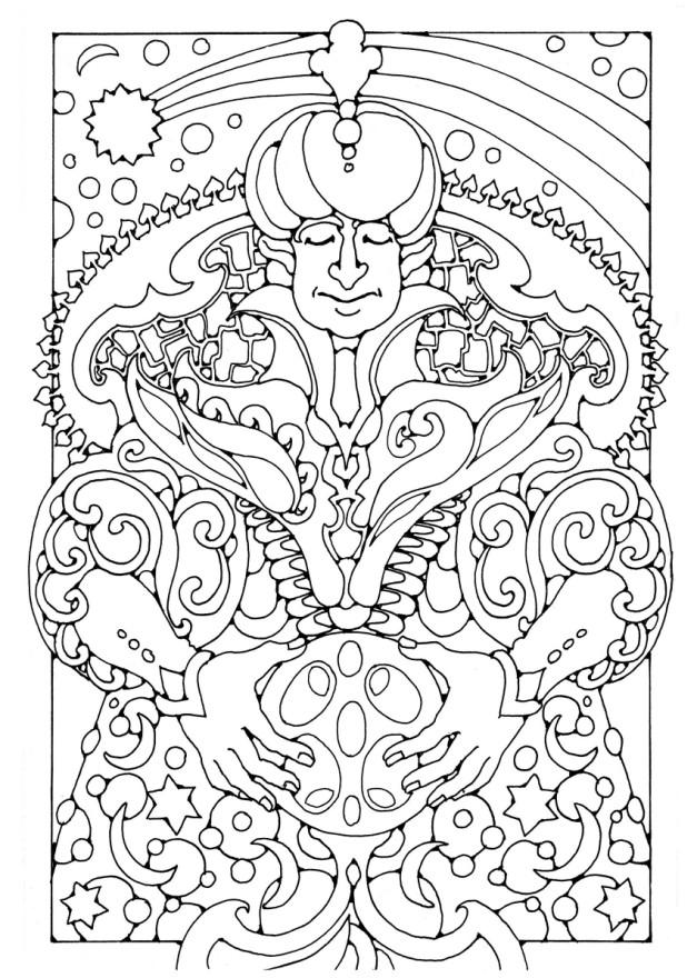 magicien Coloriage magicien