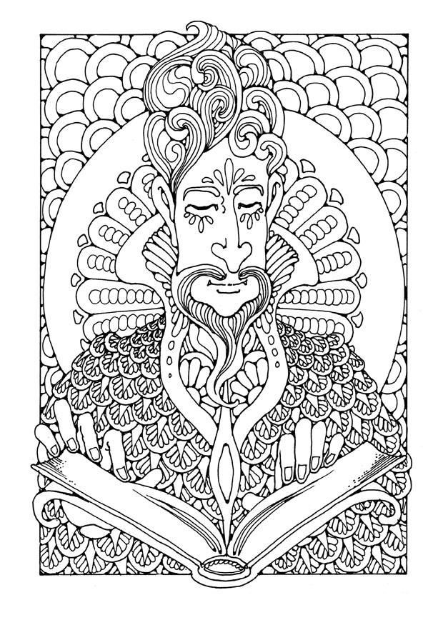 magicien Coloriage magicien