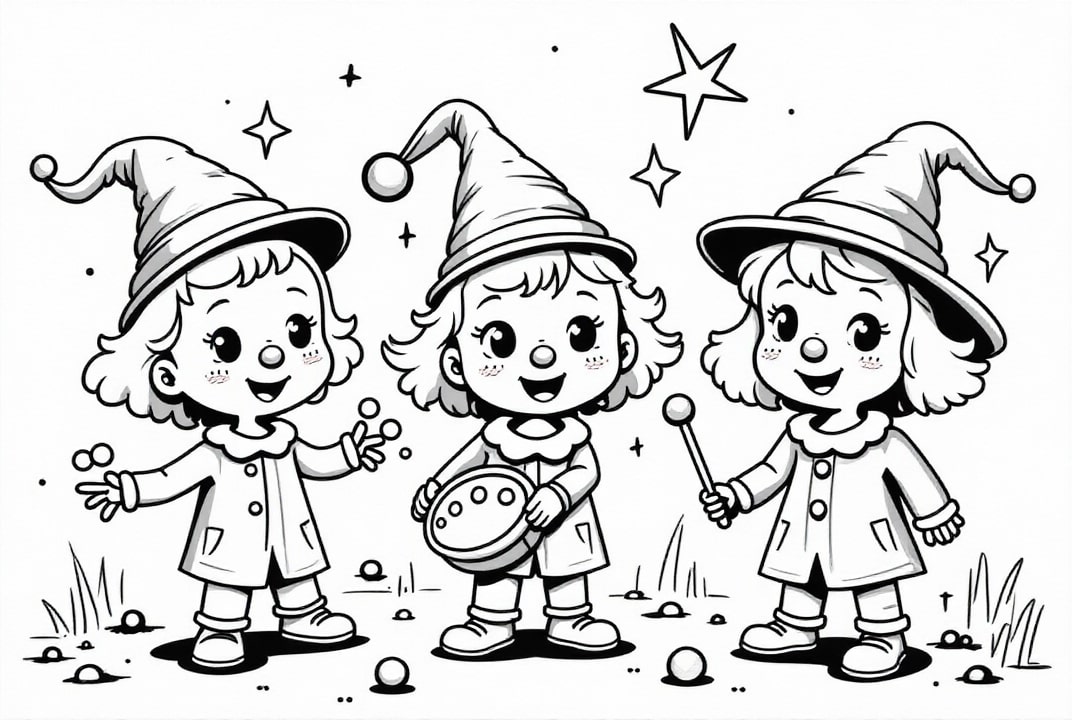 magie du carnaval Coloriage magie du carnaval