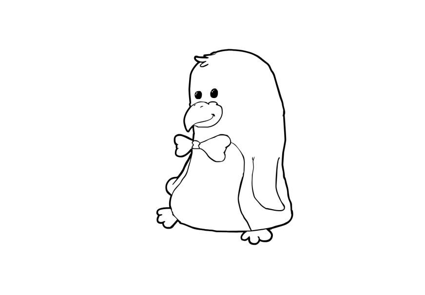 manchot Coloriage manchot