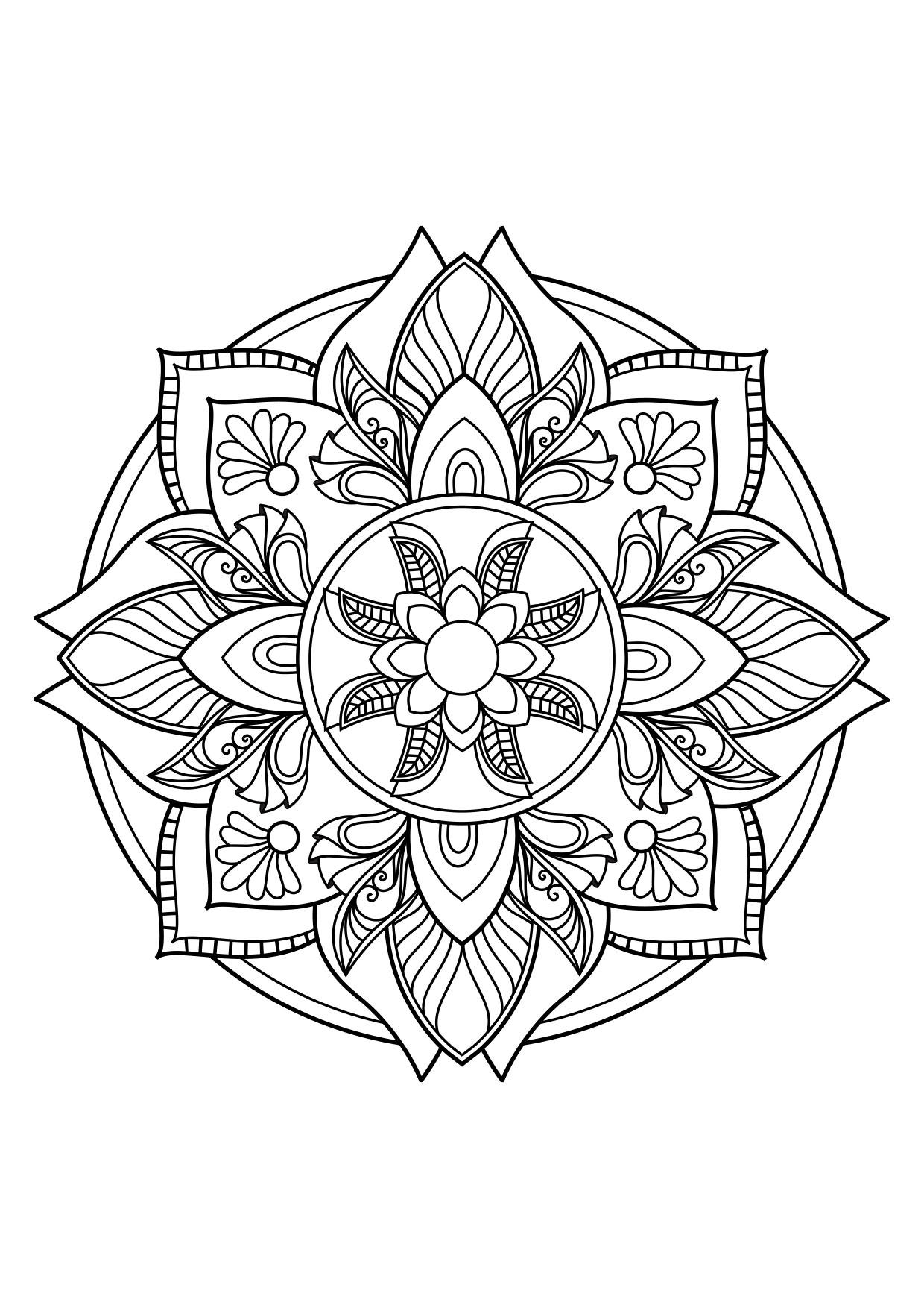 mandala Coloriage mandala