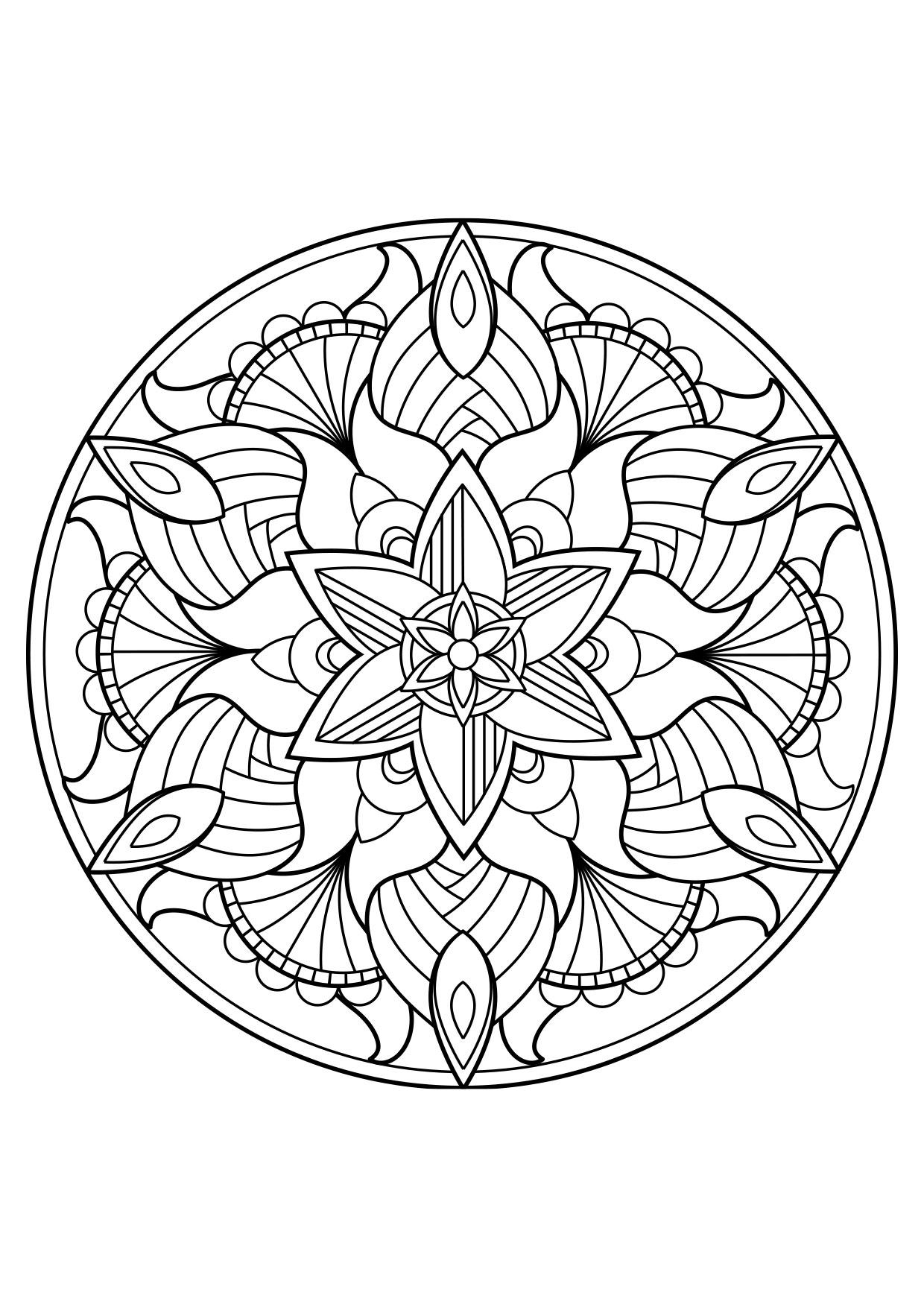 mandala Coloriage mandala