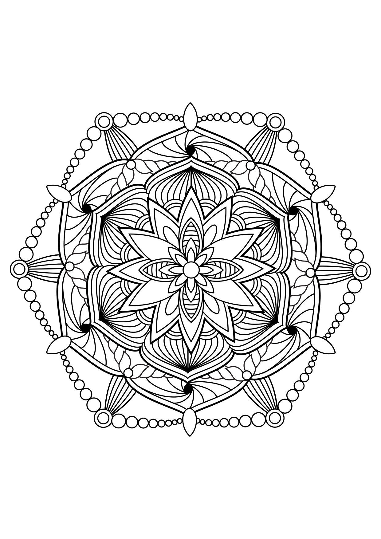 mandala Coloriage mandala