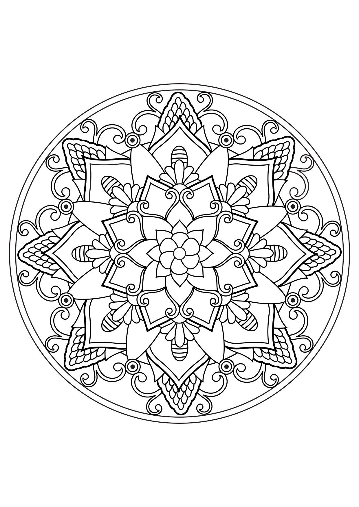 mandala Coloriage mandala