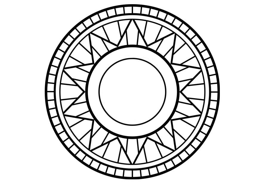 mandala1 Coloriage mandala1