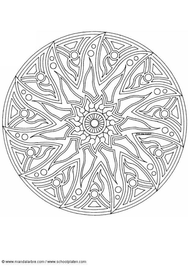 mandalaf2 Coloriage mandalaf2