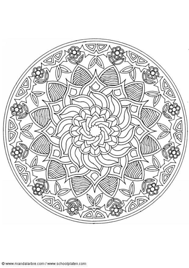 mandalas3 Coloriage mandalas3