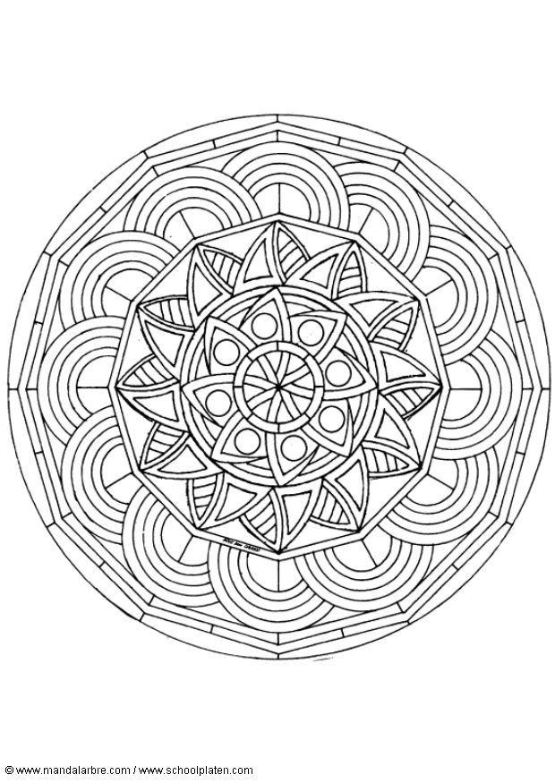 mandalas5 Coloriage mandalas5