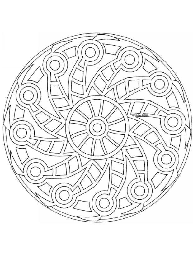 mandalav4 Coloriage mandalav4
