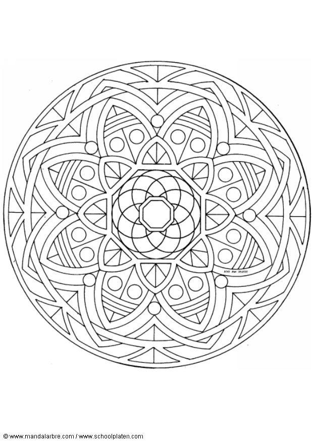 mandalav7 Coloriage mandalav7