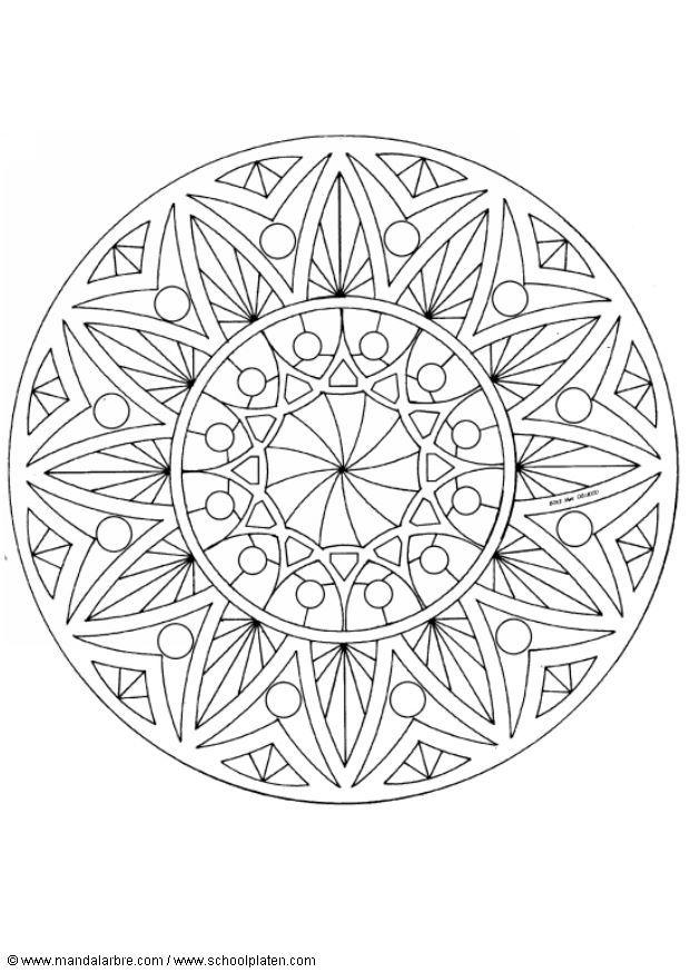 mandalav8 Coloriage mandalav8