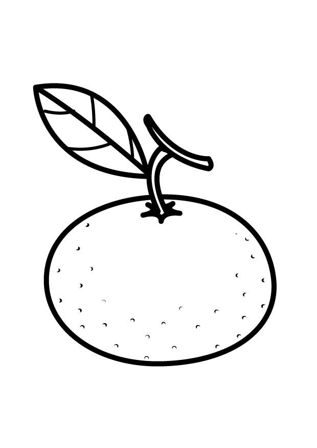 mandarine Coloriage mandarine