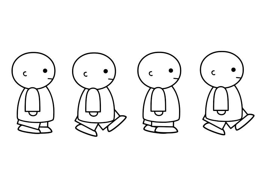 marcher Coloriage marcher
