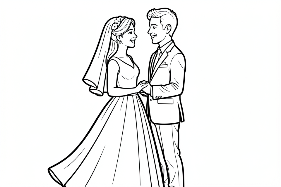 mariage Coloriage mariage