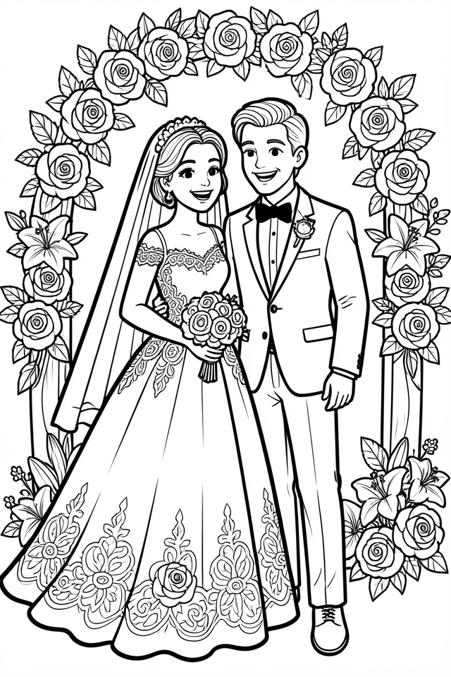 mariage Coloriage mariage