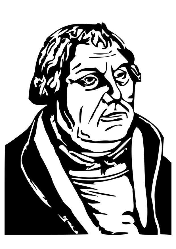 martin luther Coloriage martin luther