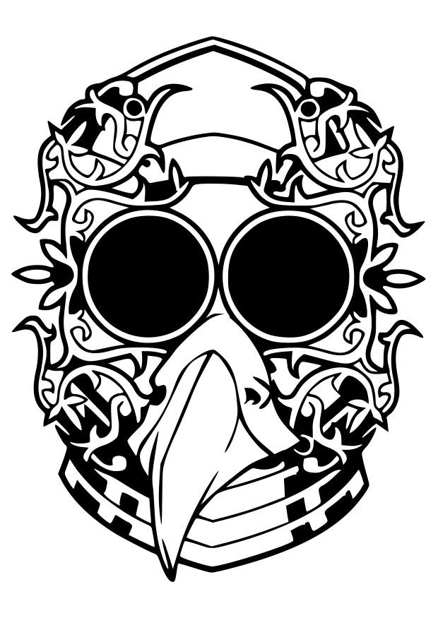 masque de fantaisie Coloriage masque de fantaisie