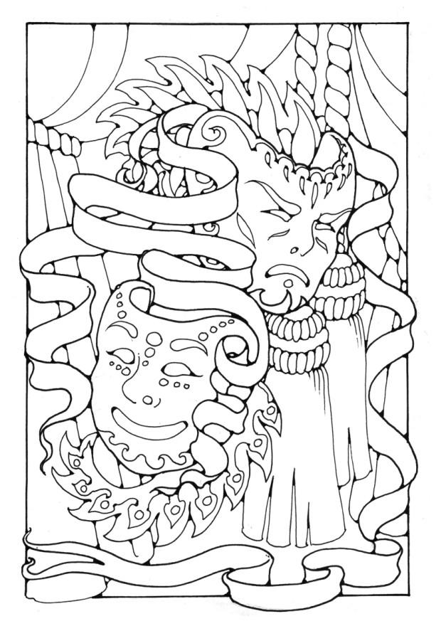 masques Coloriage masques
