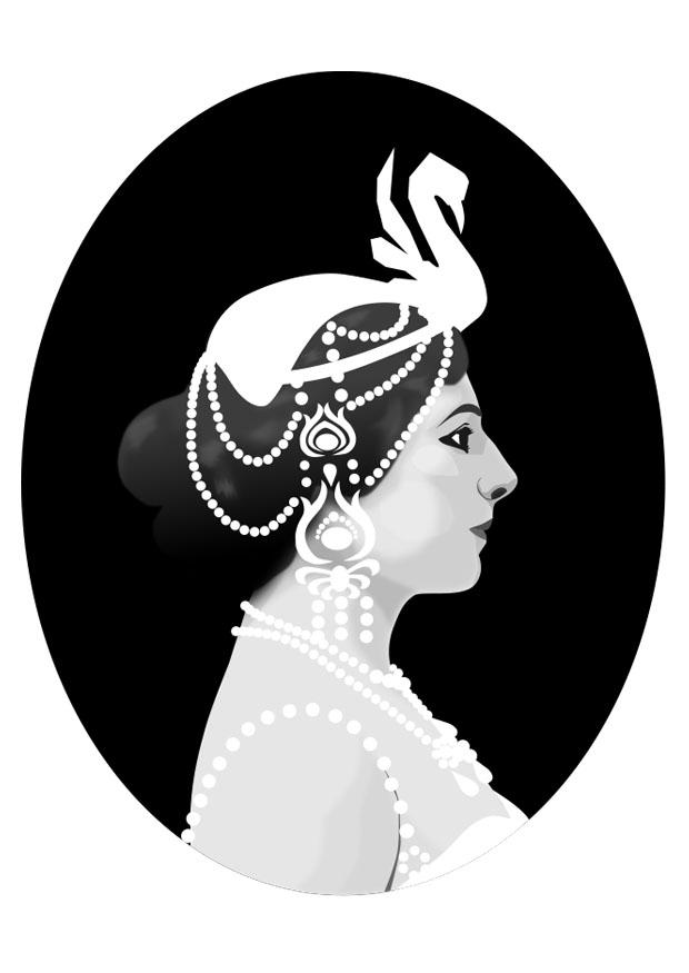 mata hari Coloriage mata hari