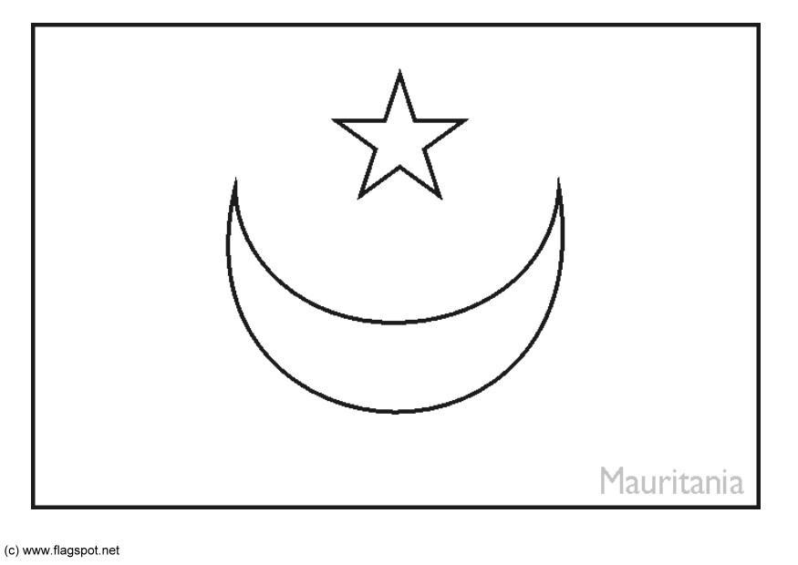 mauritanie Coloriage mauritanie