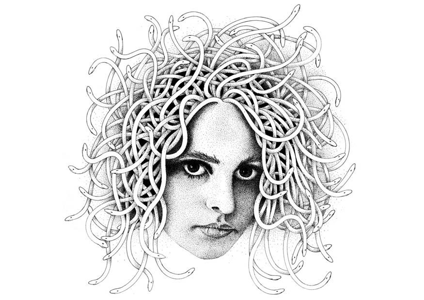 medusa Coloriage medusa