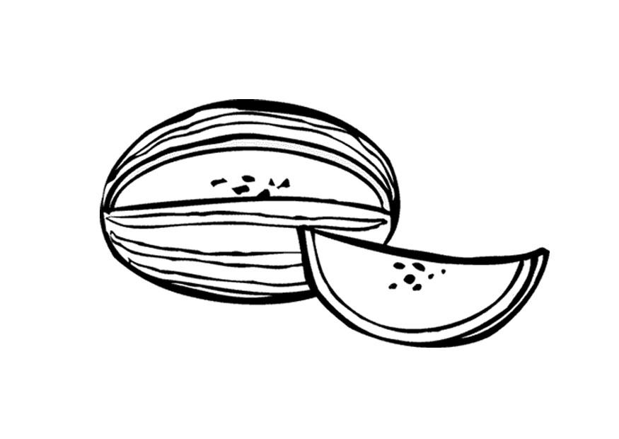 melon Coloriage melon