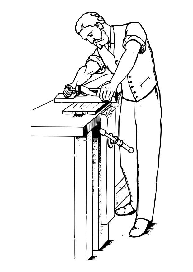 menuisier Coloriage menuisier