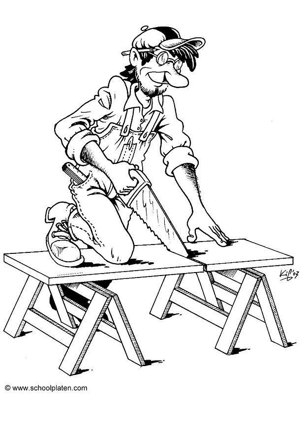menuisier Coloriage menuisier