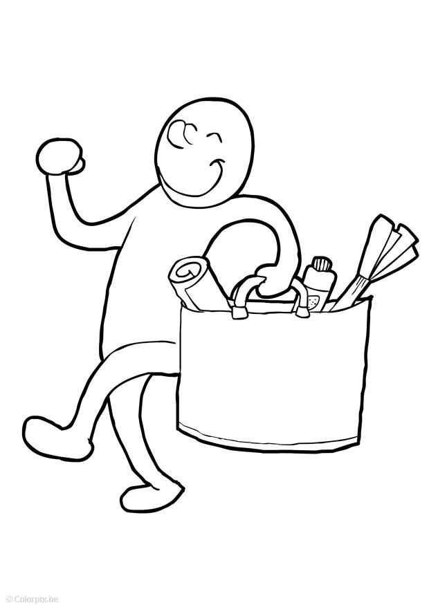 messager Coloriage messager