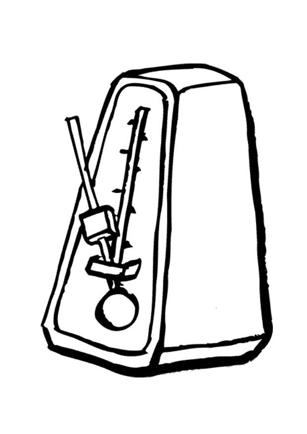 metronome Coloriage metronome