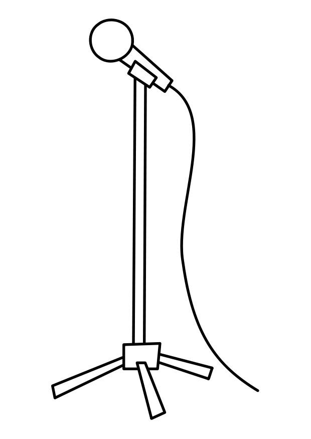 microphone Coloriage microphone