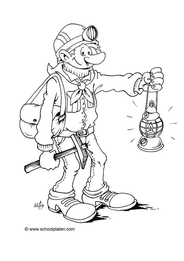 mineur Coloriage mineur
