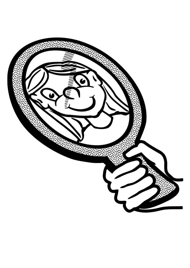 miroir Coloriage miroir