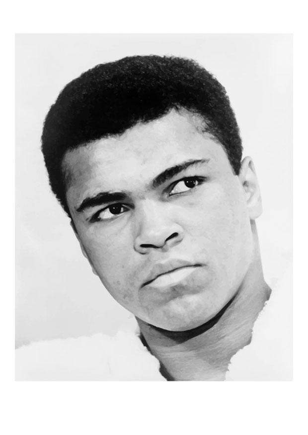 Coloriage mohammad ali