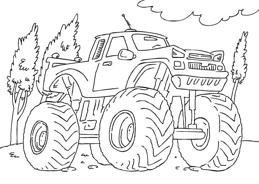 monster truck Coloriage monster truck