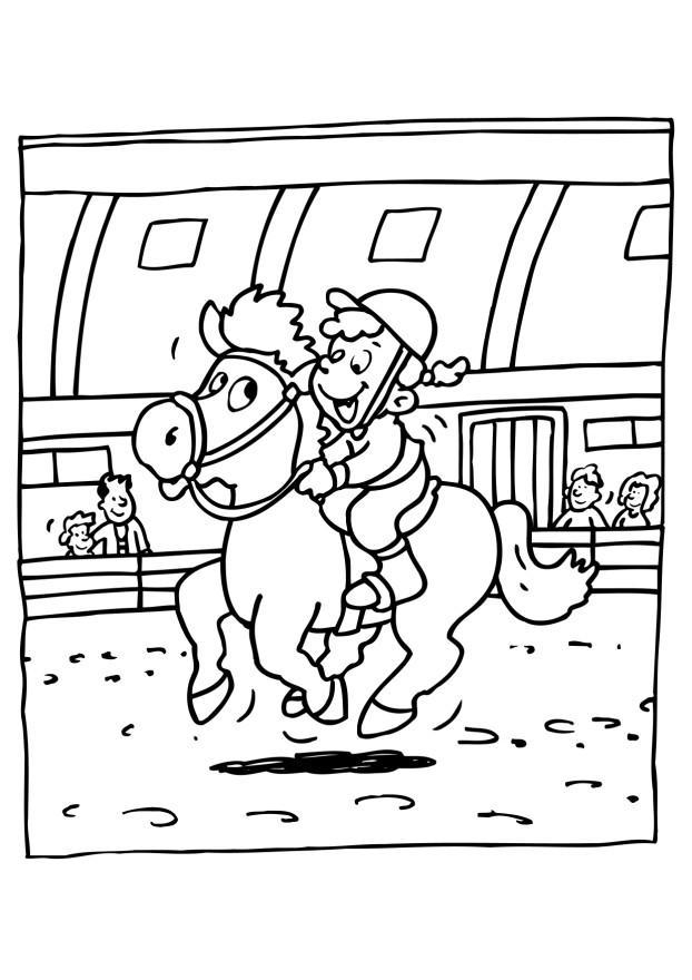 monter A cheval Coloriage monter A cheval