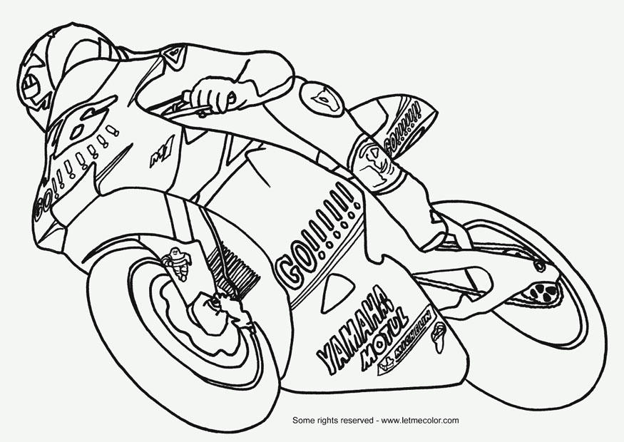 moto Coloriage moto