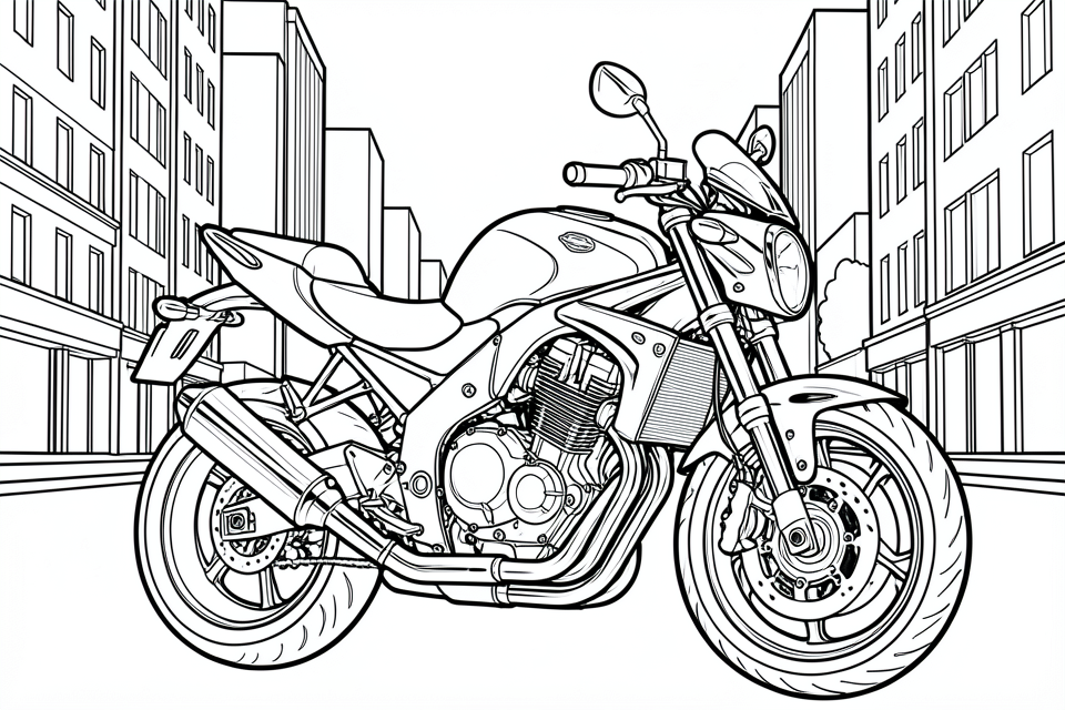 moto Coloriage moto