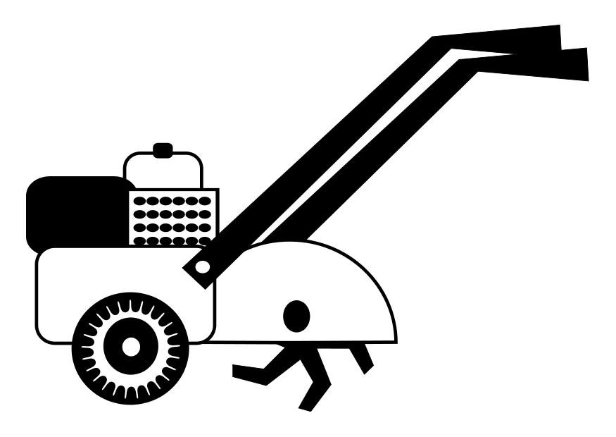 motoculteur Coloriage motoculteur