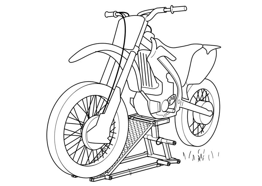 motocyclette Coloriage motocyclette