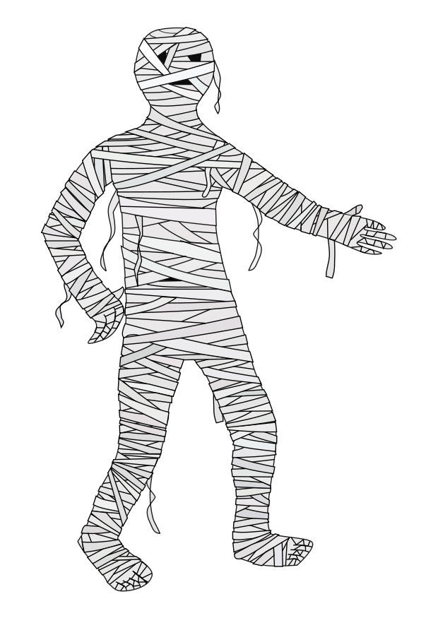 mummy Coloriage mummy