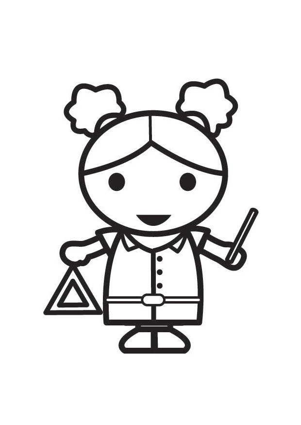 musicien - triangle Coloriage musicien - triangle